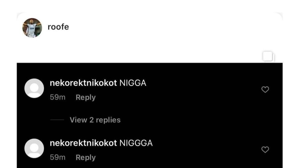 Urážky na instagramu skotského hráče
