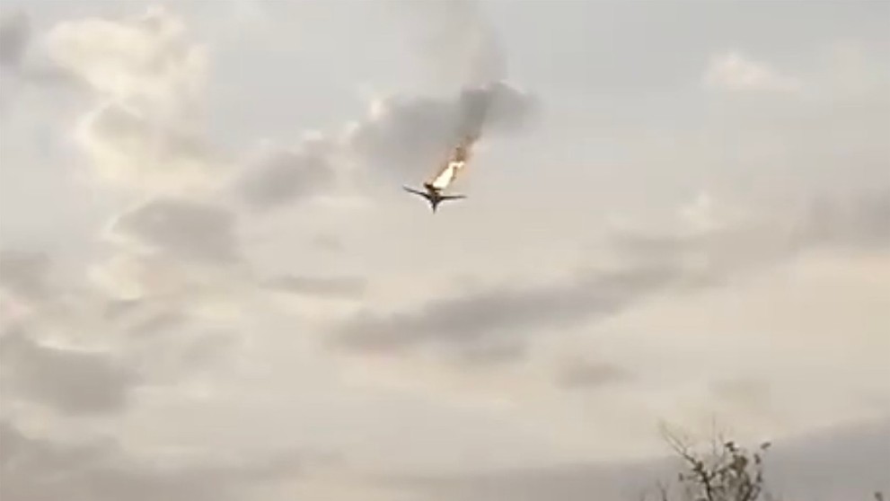 Ukrajinské letectvo sestřelilo Rusku taktický bombardér Tu-22M3 (3)