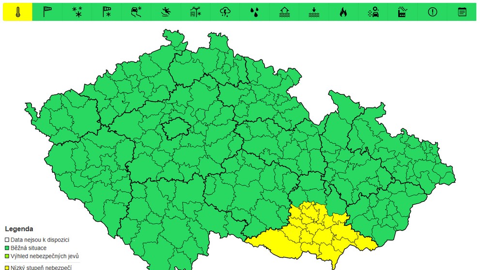 Výstraha před bouřkami, 25. 6.
