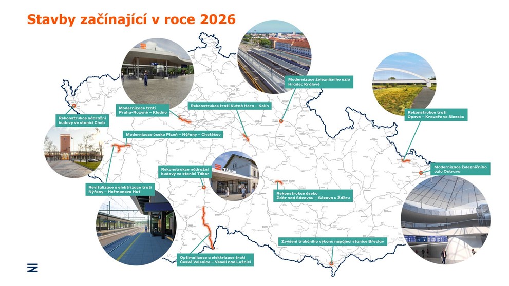 Železniční stavby začínající v roce 2026