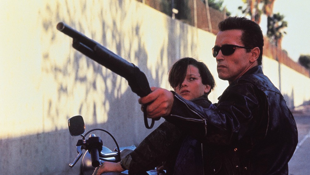 Arnold Schwarzenegger ve filmu Terminátor 2, 1991 (3)