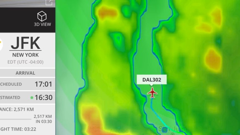 Delta431 kličkuje v hurikánu Irma