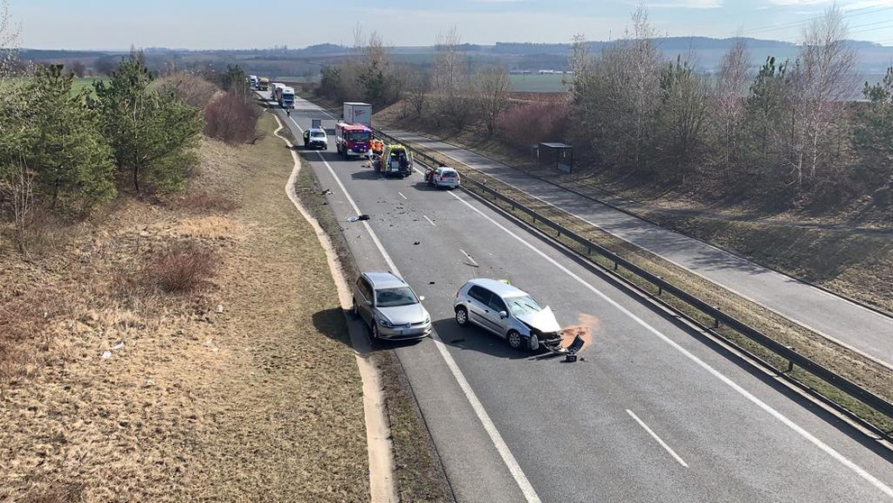 Vážná dopravní nehoda u obce Hořešovičky - 1