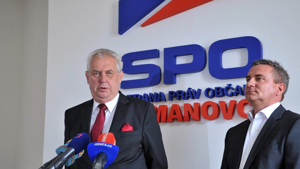 Miloš Zeman kandidatura na prezidenta