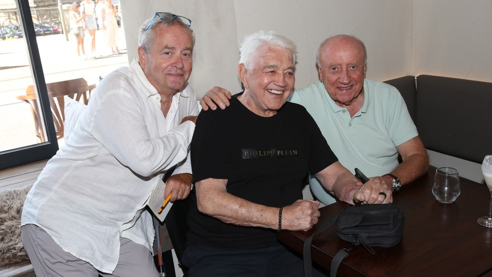 Zleva Alexandr Hemala, Jiří Krampol, Felix Slováček, 18. 7. 2023