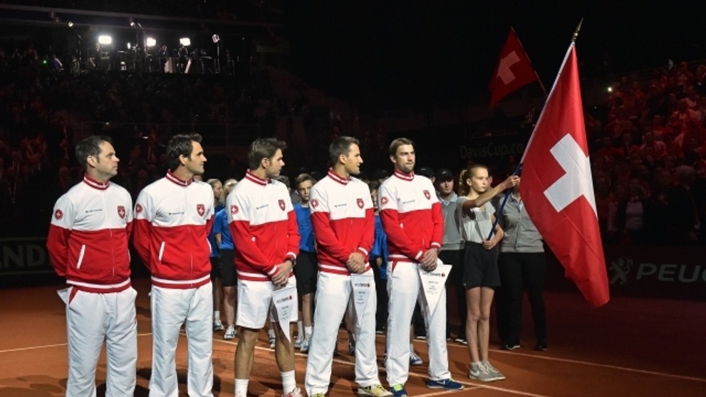 Finále Davis Cupu 2014: Francie - Švýcarsko v Lille - 1