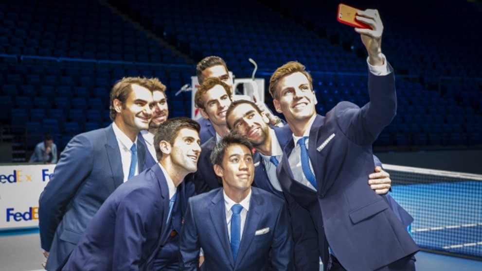 Tomáš Berdych a selfie