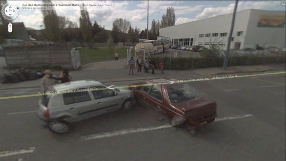 Nehody zachycené na Google Street View - 2