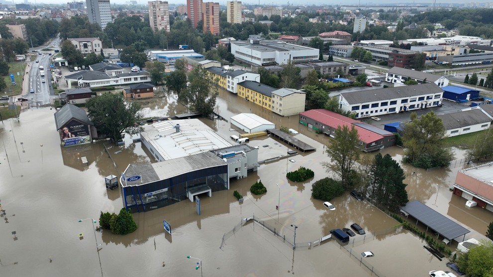 Situace v Ostravě, městské části Přívoz a Mariánské hory, 16. 9. 2024 (2)