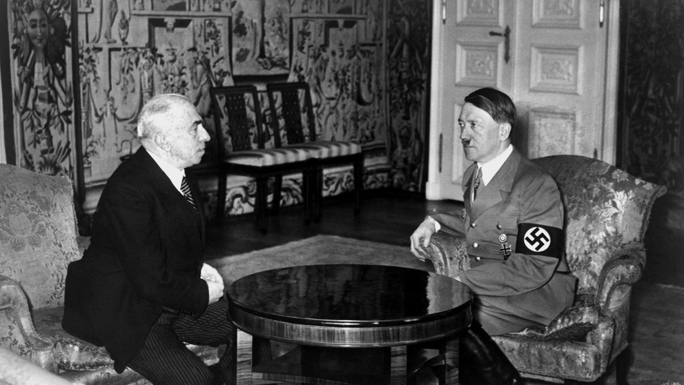 Prezident Emil Hácha Adolf Hitler