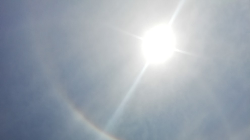 Halo efekt kolem slunce viditelný v Česku - 10