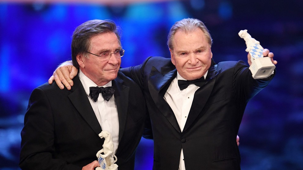 Herci Elmar Wepper a Fritz Wepper s oceněním Modrý Panter, 2019