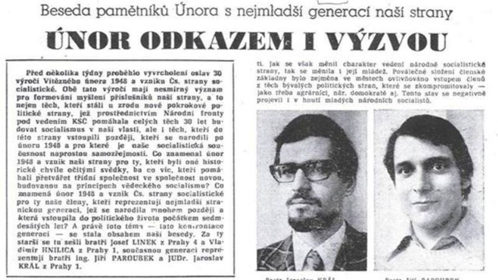 Jiří Paroubek a jeho obhajoba Vítězného února 48 - 2