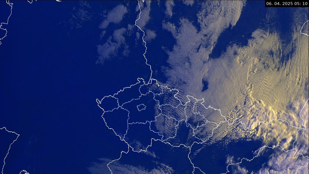Arktický vzduch v ČR (6. 4. 2025)