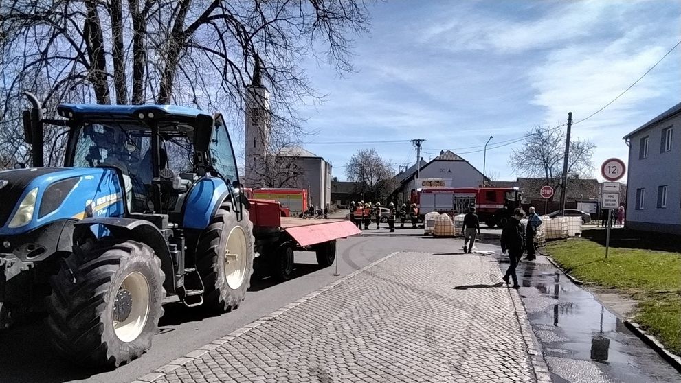 Nehoda traktoru na Přerovsku