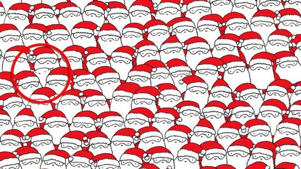 Najdi ovci mezi Santy - 1