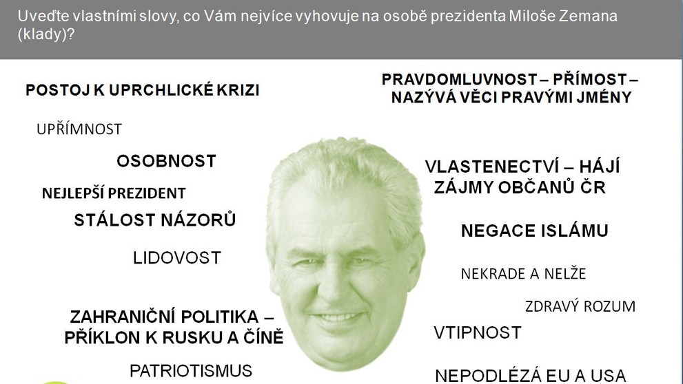 Průzkum SANEP o Zemanovi