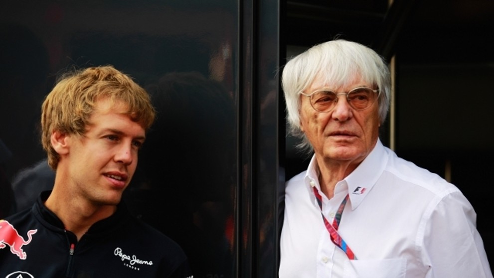 Sebastian Vettel a Bernie Ecclestone - 5
