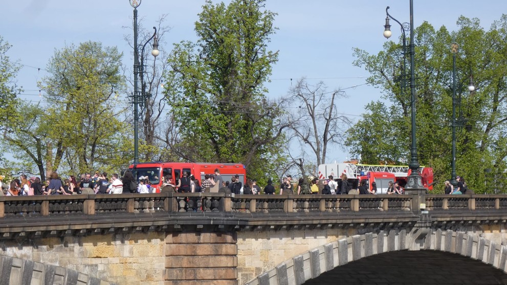 Protest na mostě Legií