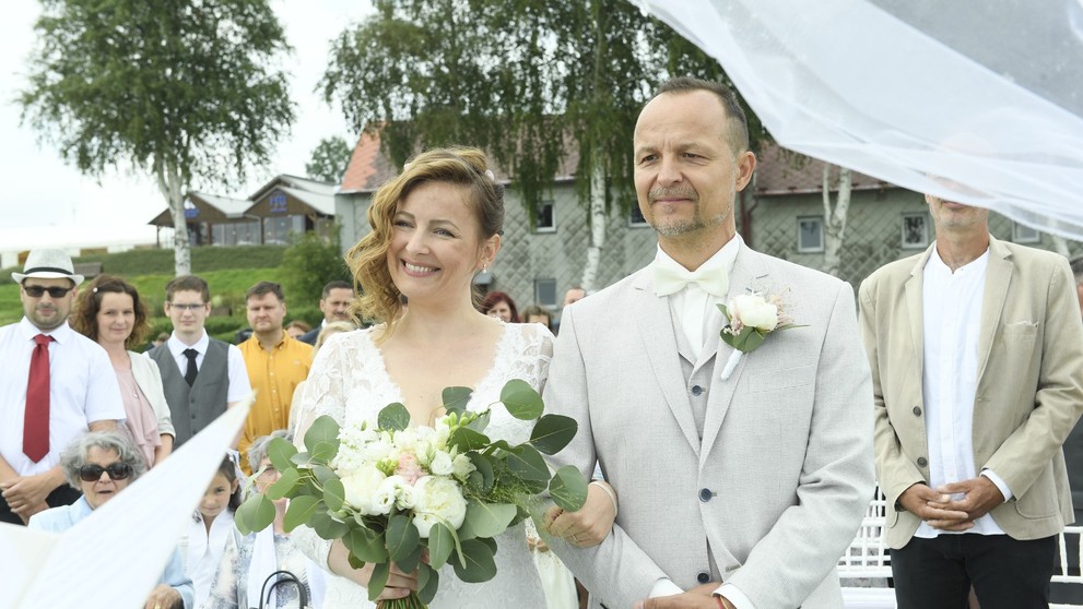 Petr Hradil (Rajchert) s manželkou Evou, 18. 7. 2021  (1)