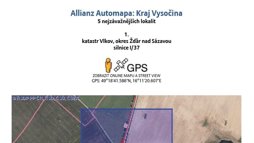 Silnice smrti v Kraji Vysočina - 1