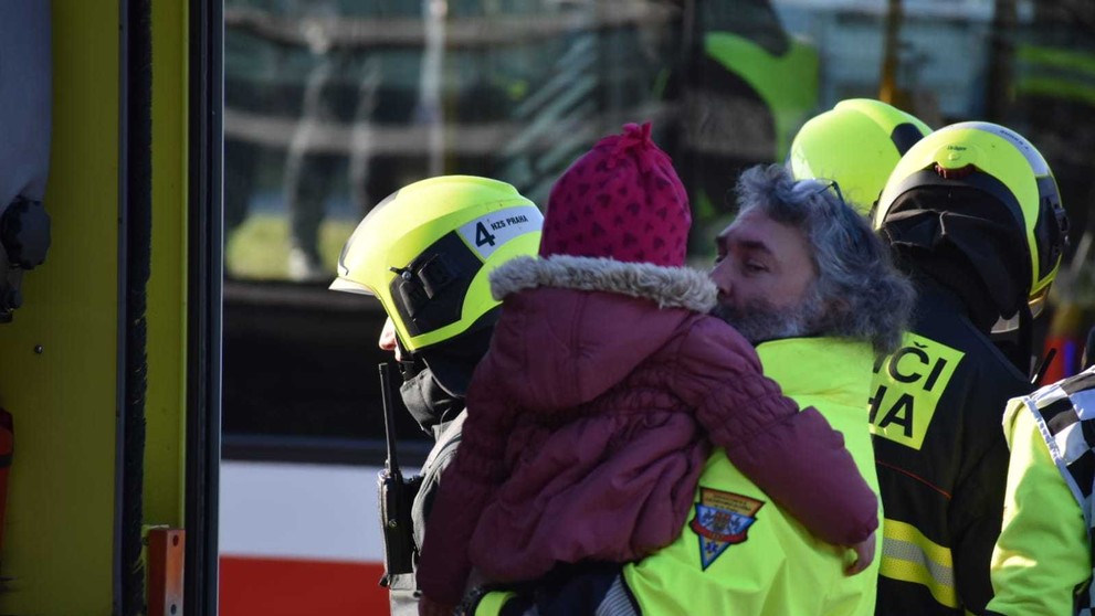 Nehoda dvou autobusů v Praze na Chodově - 2