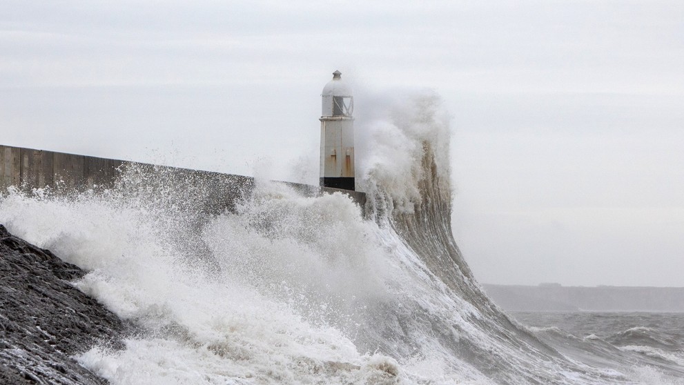 Bouře Isha, 21. 1. 2024 UK, Porthcawl