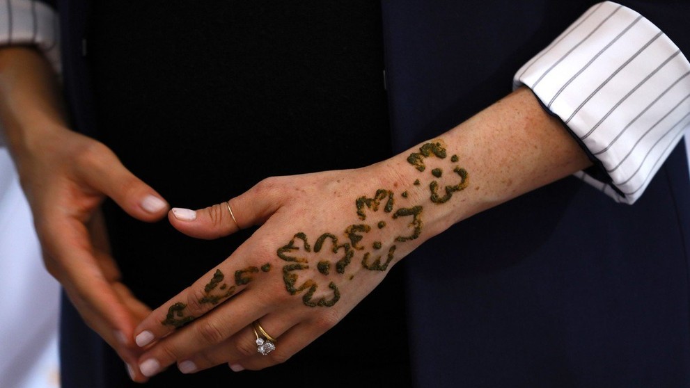 Vévodkyně Meghan na henovém ceremoniálu