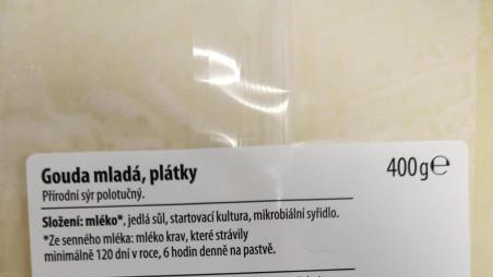 Gouda mladá plátky