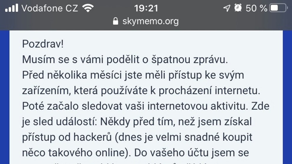 Podvodná SMS
