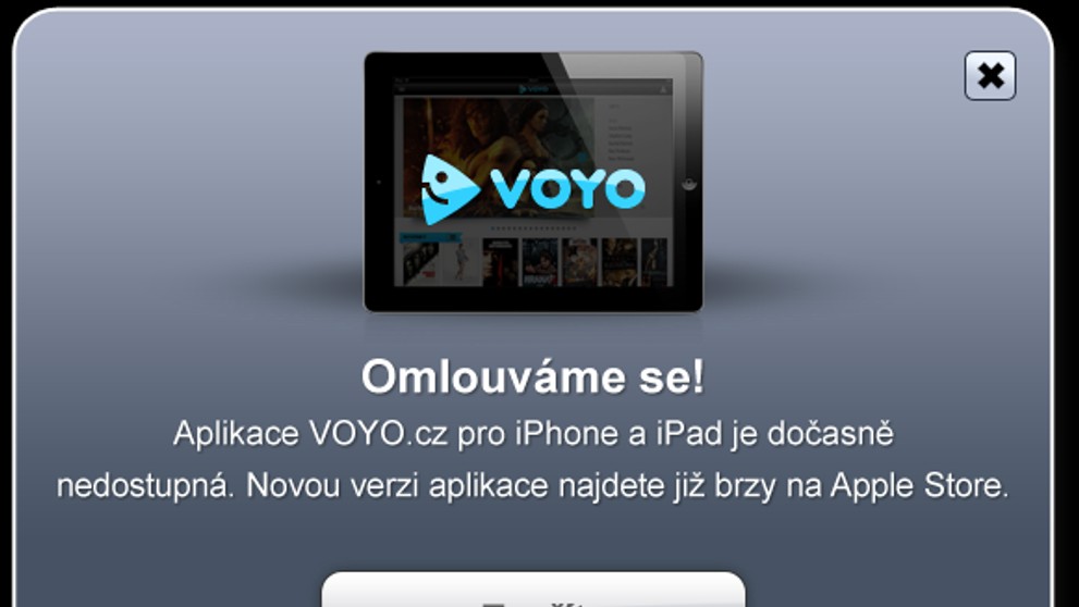 voyo ipad banner IOS down