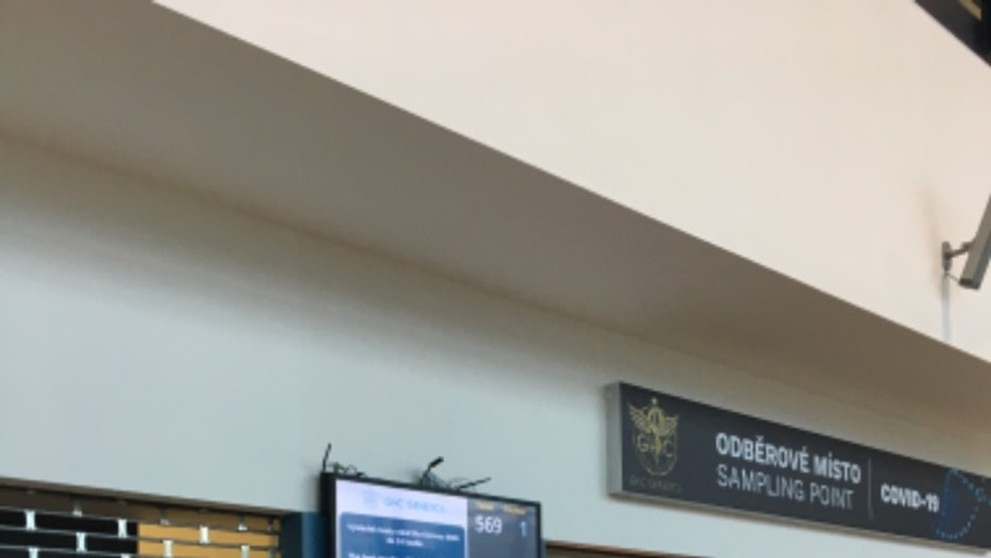 Odběrové místo na Letišti Václava Havla - 1