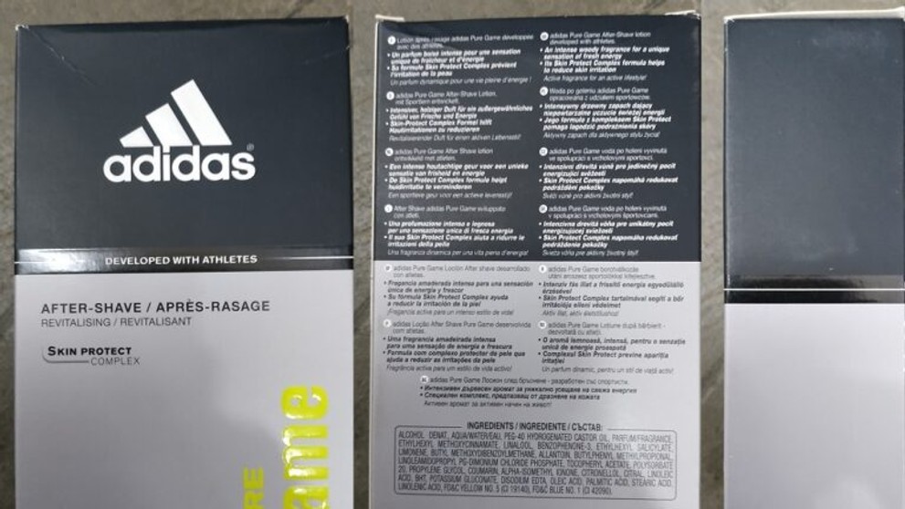 Zdraví nebezpečná péče po holení Adidas PURE Game