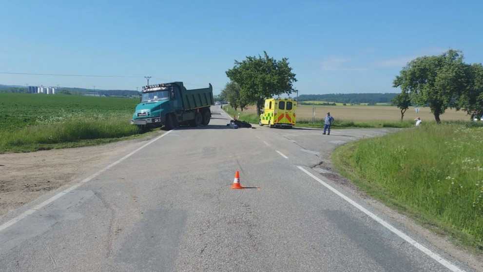 Nehoda motorkáře - Jindřichův Hradec - 5