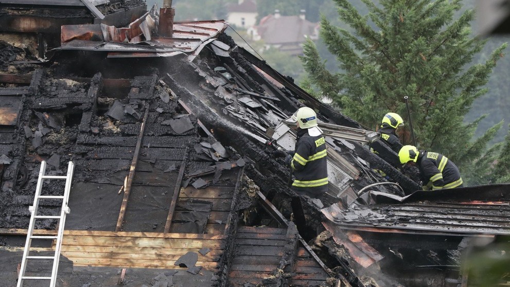 Krejčířova vila v Černošicích hořela - 2