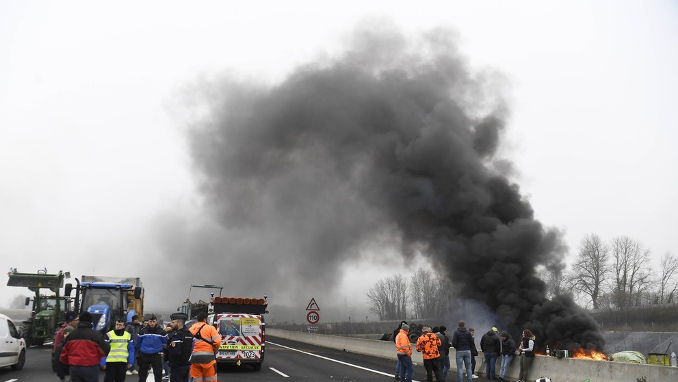 Protesty zemědělců ve Francii