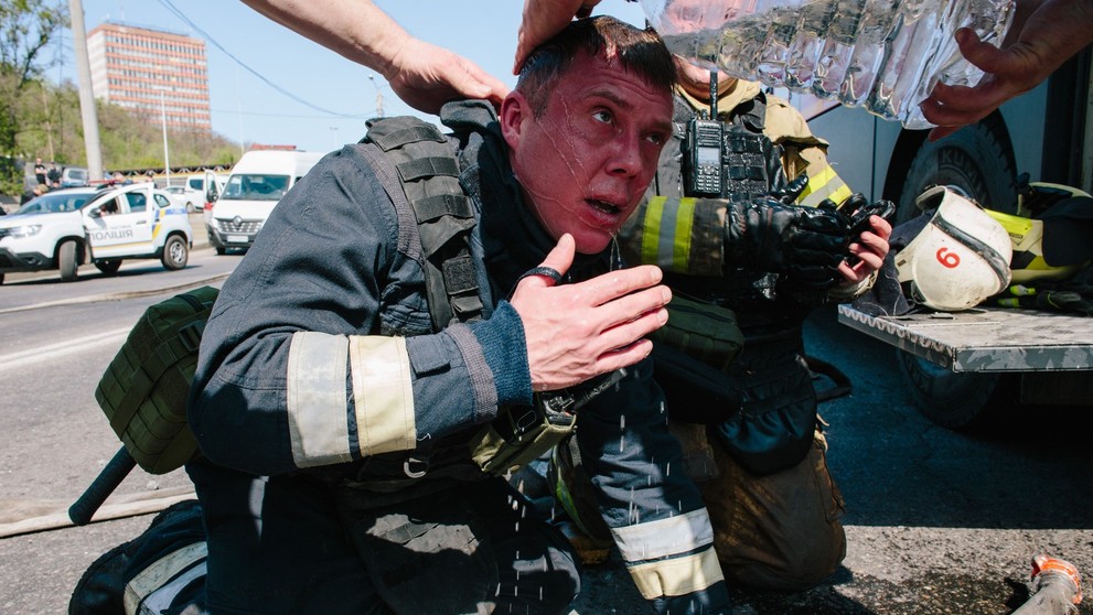 Ruský útok drony na Ukrajinu, 22. 4. 2025 Charkov (2)