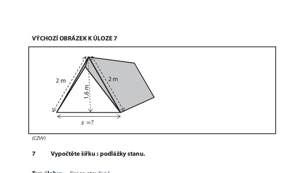 Příklady testů - matematika - 3