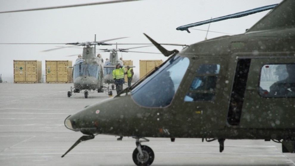 Belgické vrtulníky A-109 v Náměšti - 4