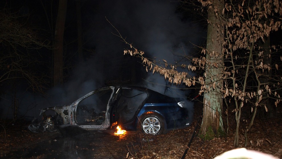 Požár vozidla BMW - 1