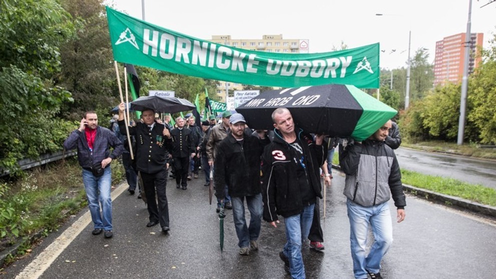 Protesty horníků v Ostravě - 2