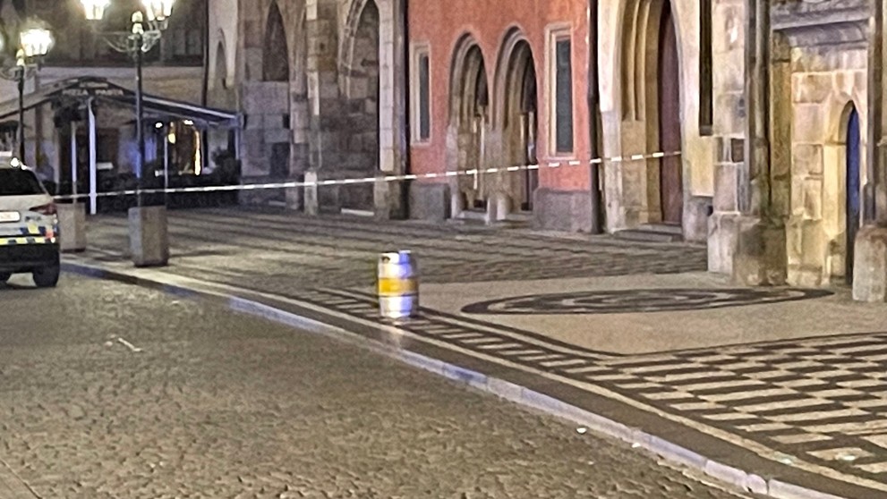 Poplach na Staroměstském náměstí