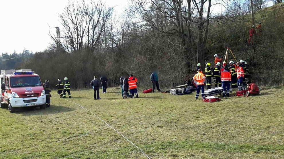 Záchrana jeskyňáře v Moravském krasu - 2