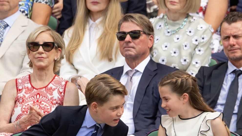 Princ George a princezna Charlotte na finále Wimbledonu 