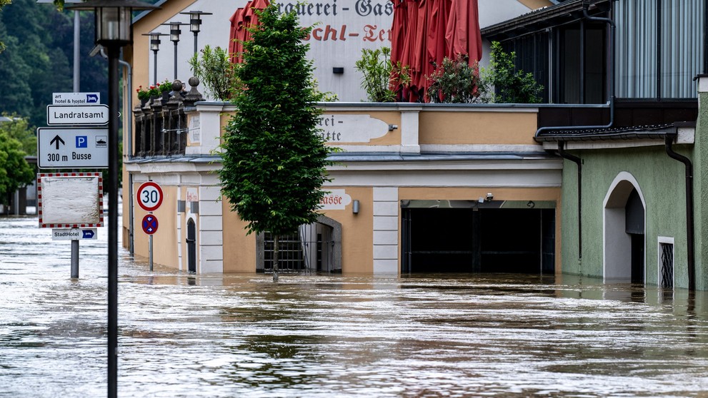 Záplavy v Německu, 4. 6. 2024 Passau