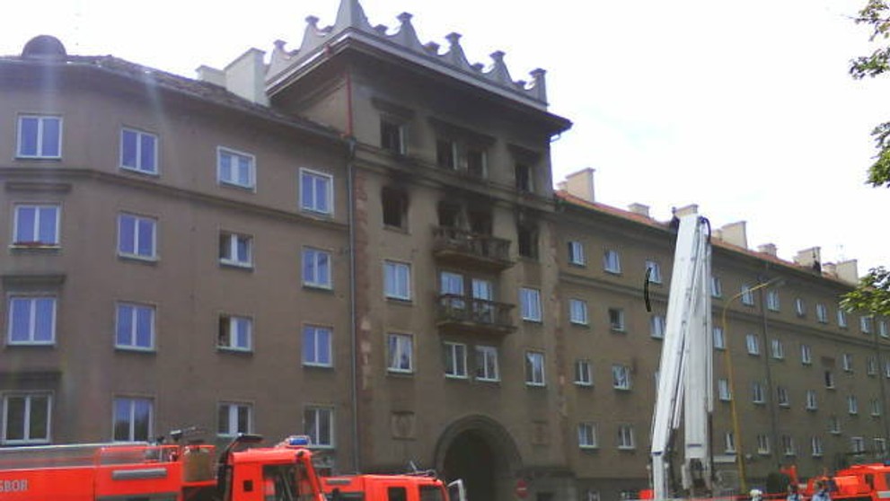 Požár bytu v Havířově