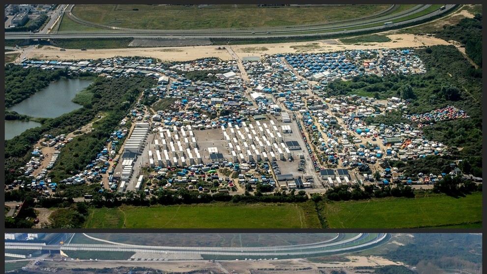Vyklízení tábora v Calais