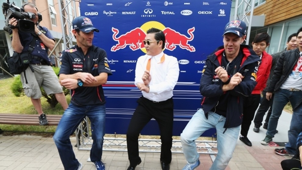 Vettel, Webber, Psy a Gangnam style - 4