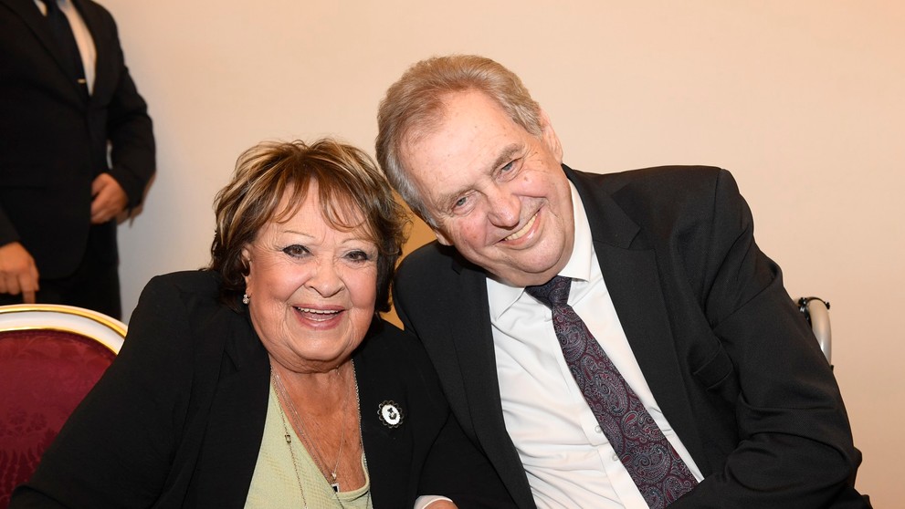 Jiřina Bohdalová a Miloš Zeman