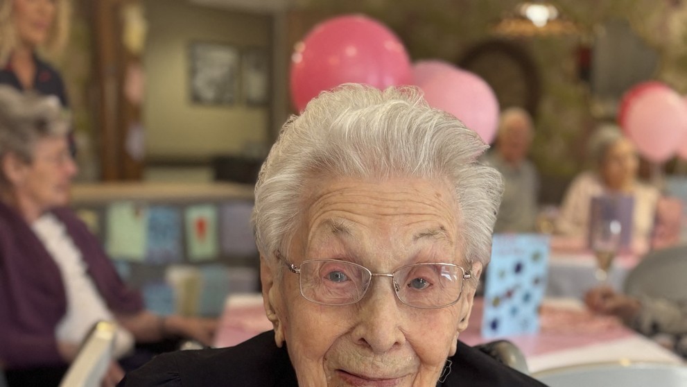 Marjorie Hodnett Aylwardová oslavila 112. narozeniny